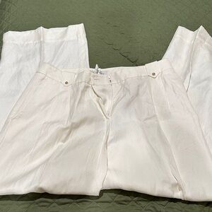 MaxMara Women’s Cream Linen Pants